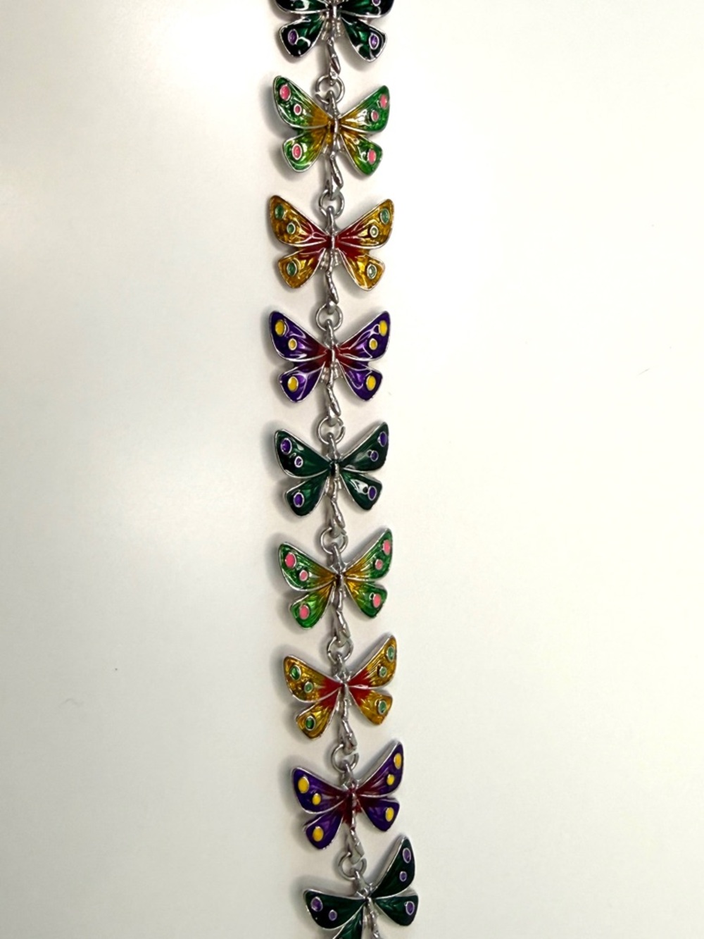 Colorful Enamel Butterfly Bracelet - Multi-Color